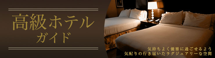 高級ホテルガイド 気持ちよく優雅に過ごせるよう 気配りの行き届いたラグジュアリーな空間