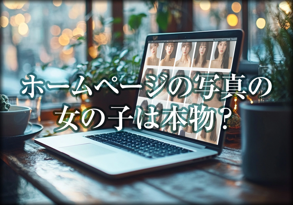 ホームページの写真の女の子は本物？