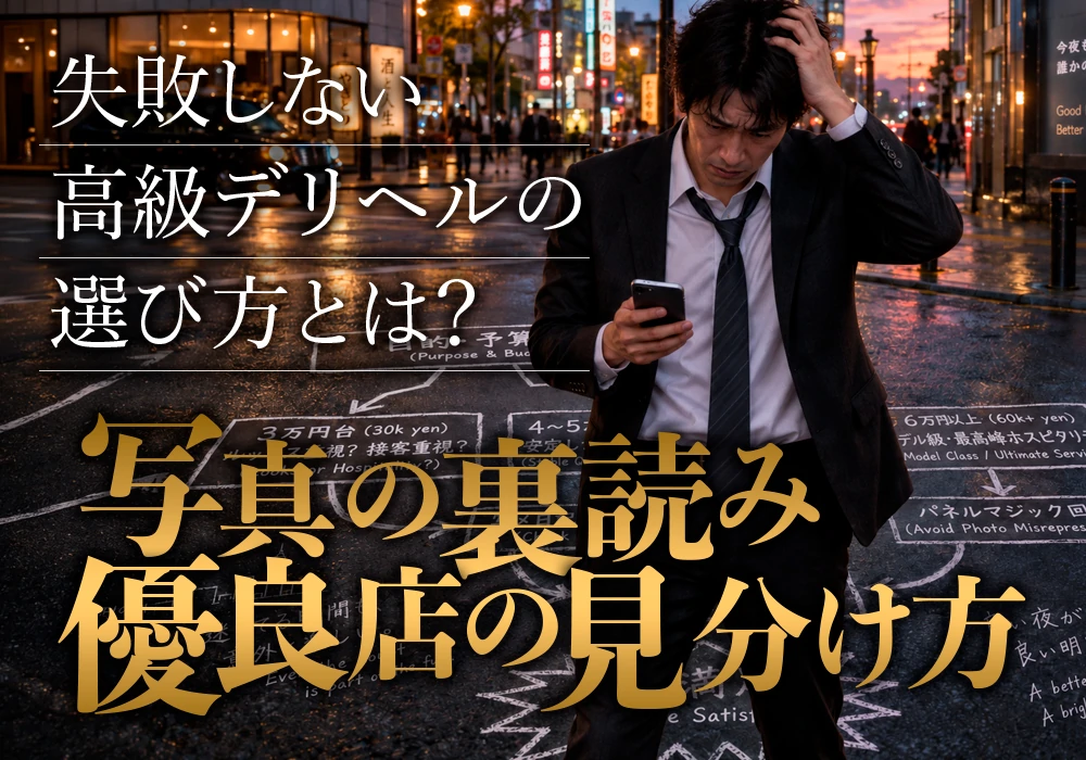 失敗しない高級デリヘルの選び方とは?写真の裏読み・優良店の見分け方