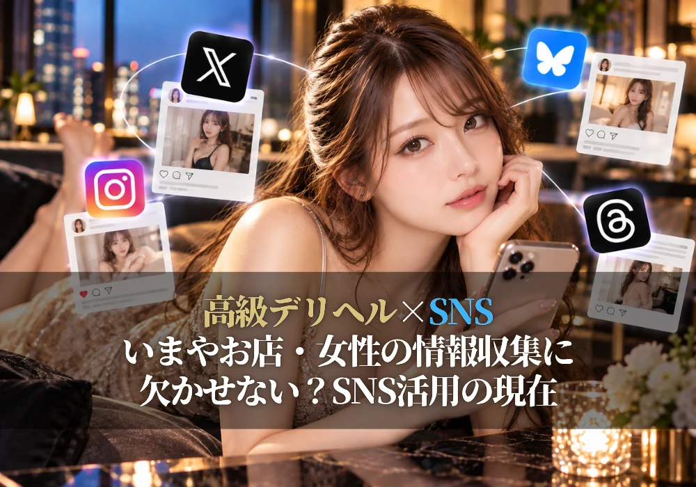 高級デリヘル×SNS｜いまやお店・女性の情報収集に欠かせない？SNS活用の現在