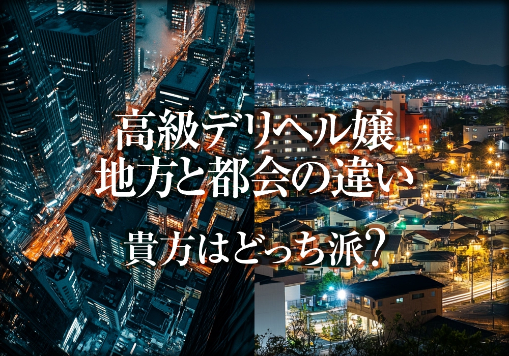 高級デリヘル嬢　地方と都会の違い｜貴方はどっち派?